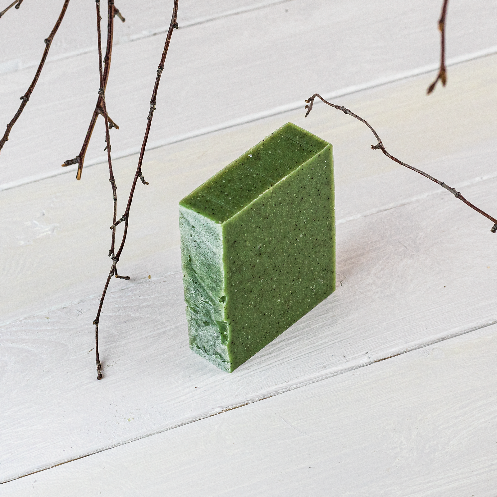 Basil Mint & Coffee Soap