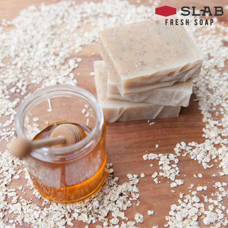 Oatmeal Honey Soap | Castile Soap | SLAB FRESH SOAP™