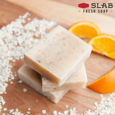 Orange Oatmeal Soap Stack | Castile Soap | SLAB FRESH SOAP™