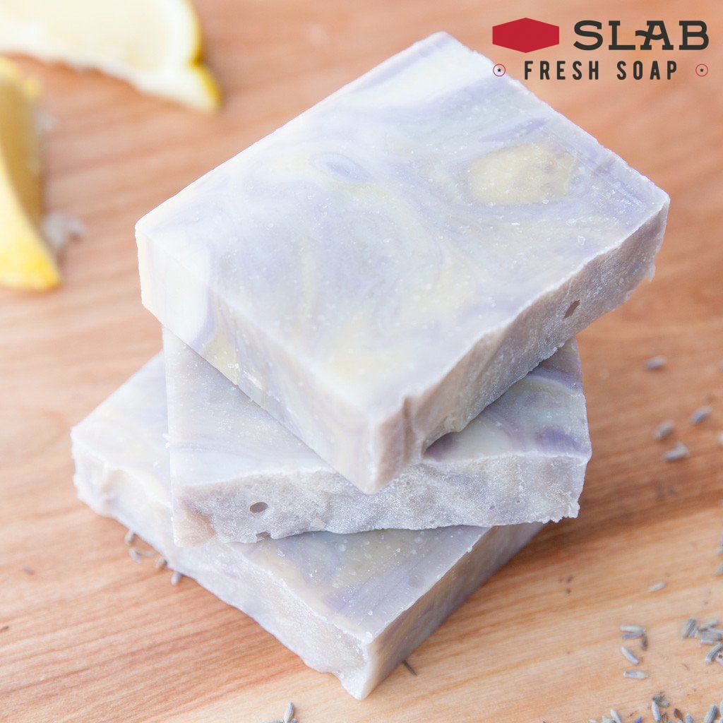 Lemon Lavender Soap Stack | Castile Soap | SLAB FRESH SOAP™