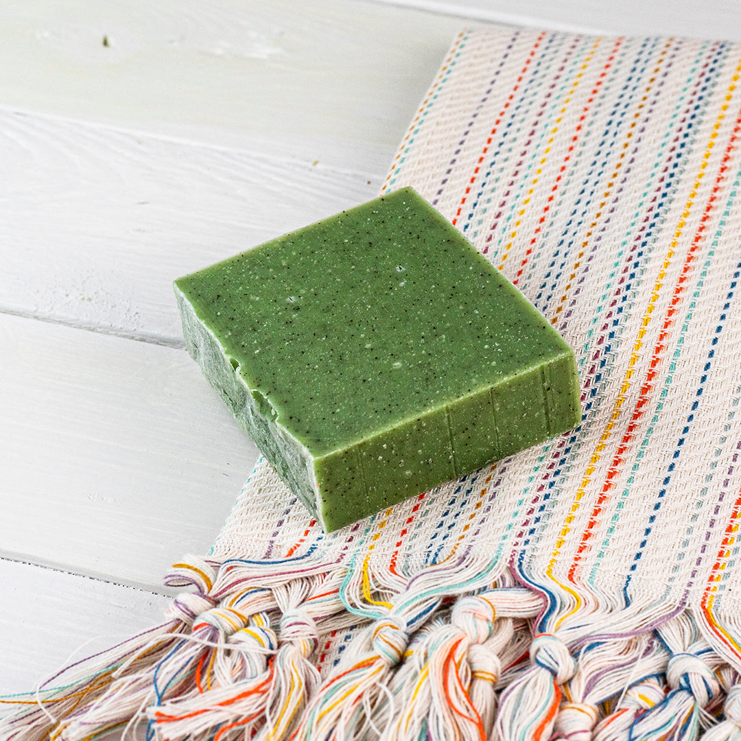 Basil Mint & Coffee Soap