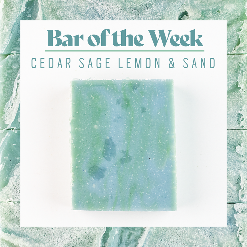 Bar Of The Week - Cedar Sage Lemon & Sand Soap
