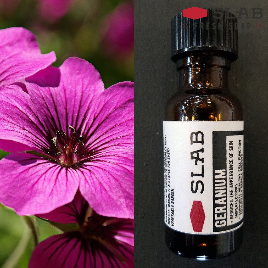 Geranium Oil | Essential Oil | SLAB FRESH SOAP™