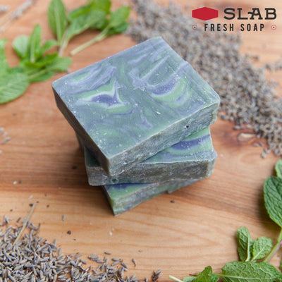 Lavender Mint Soap Stack | Castile Soap | SLAB FRESH SOAP™